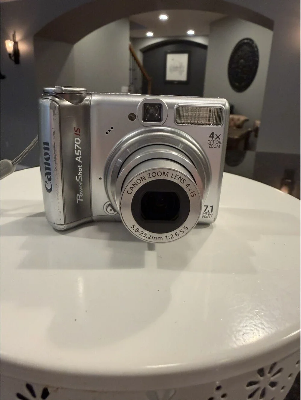 Canon Powersot A570 IS 4X Zoom Lens Working Condition